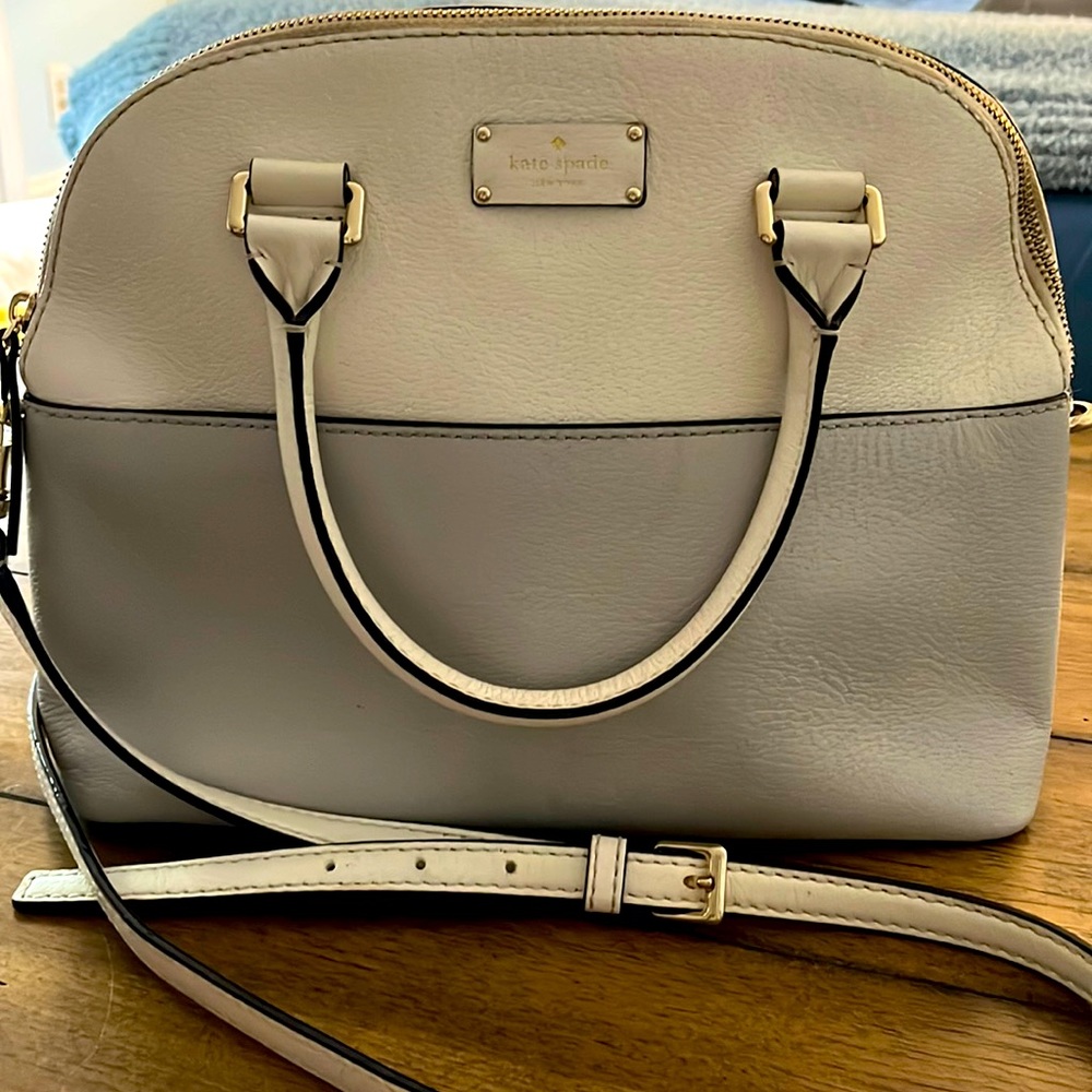 Beautiful Classic Kate Spade Sadie Dome Leather Crossbody Satchel Purse